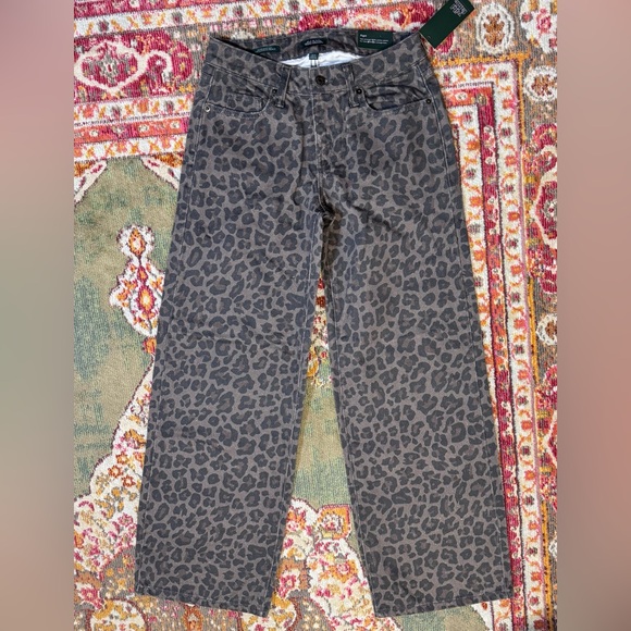 Wild Fable Leopard / Cheetah Print Pants Low Rise Baggy Jeans - Picture 5 of 7